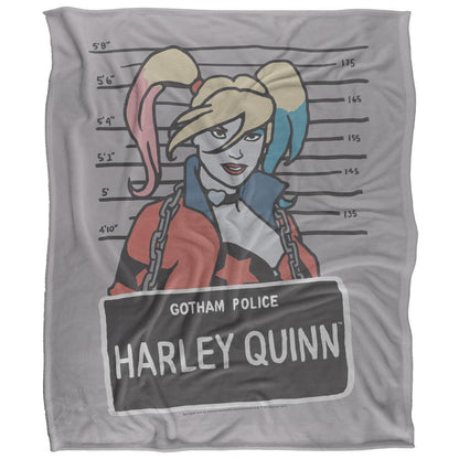 Multicoloured - Front - Batman Line Up Harley Quinn Blanket