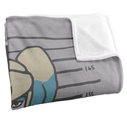 Multicoloured - Side - Batman Line Up Harley Quinn Blanket