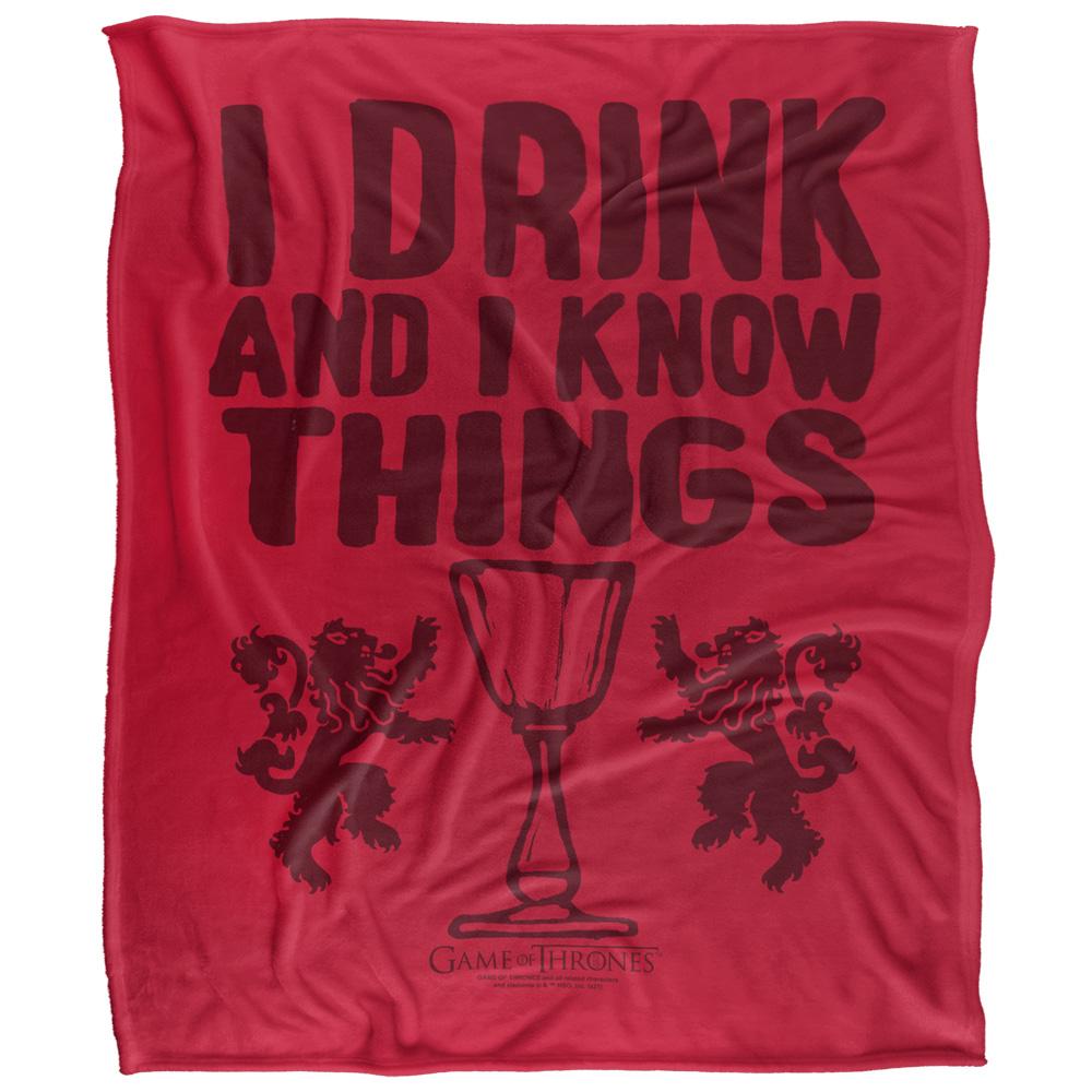 Multicoloured - Front - Game Of Thrones I Drink And I Know Thinga Blanket