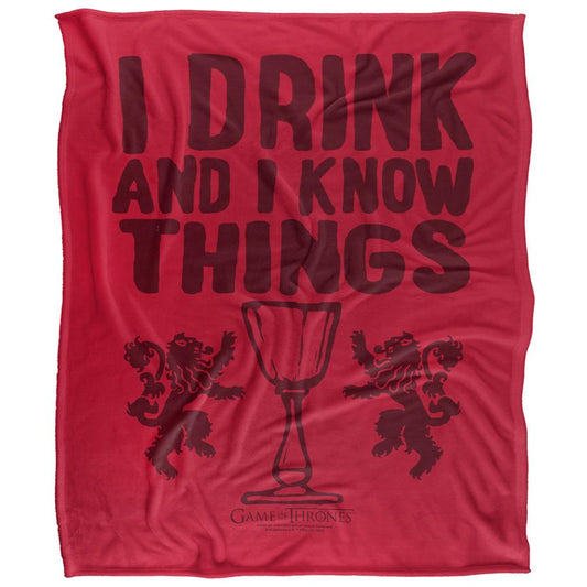 Multicoloured - Front - Game Of Thrones I Drink And I Know Thinga Blanket