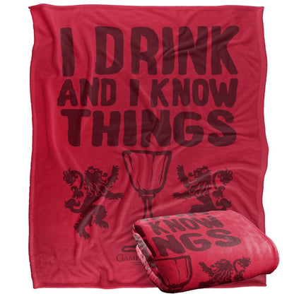 Multicoloured - Side - Game Of Thrones I Drink And I Know Thinga Blanket