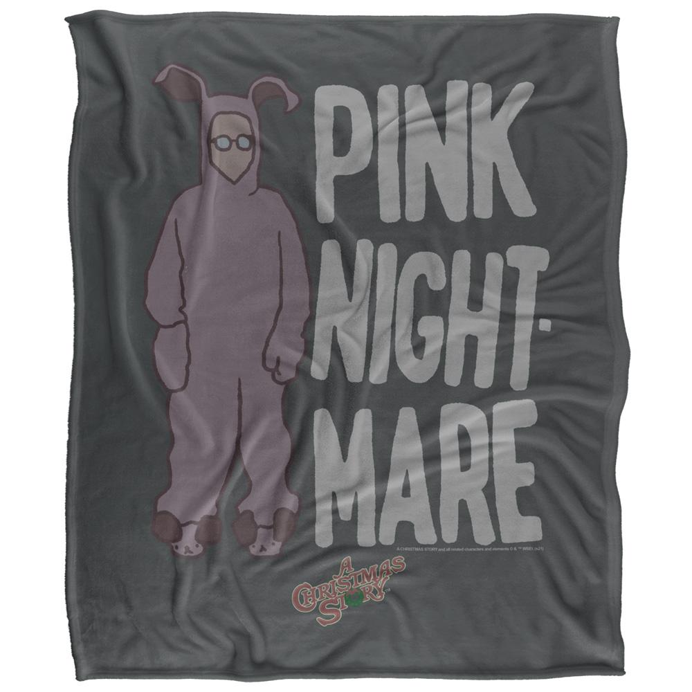 Multicoloured - Front - A Christmas Story Pink Nightmare Blanket