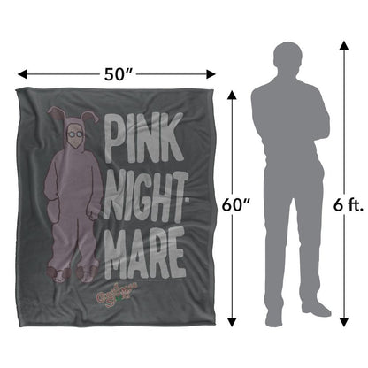 Multicoloured - Pack Shot - A Christmas Story Pink Nightmare Blanket