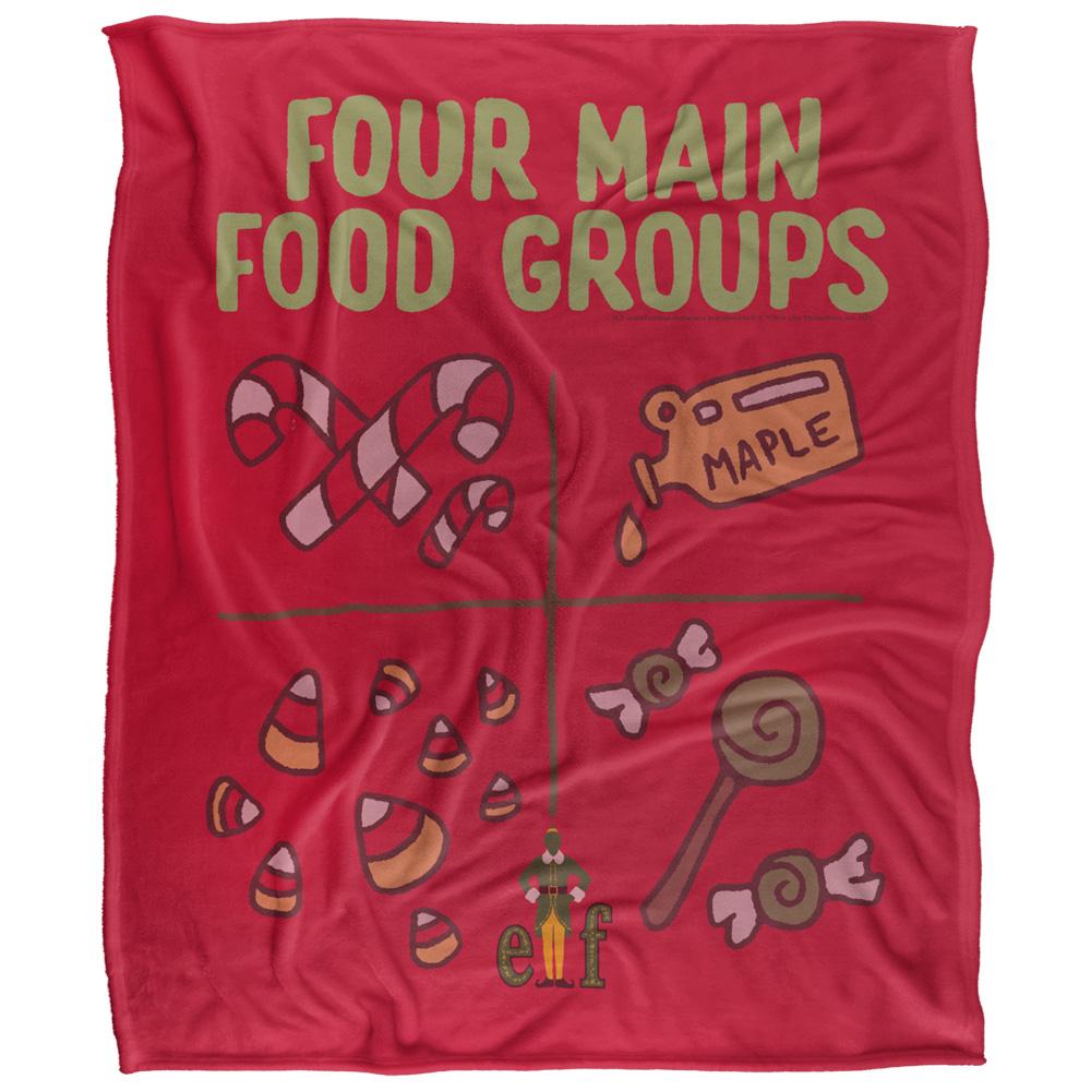 Multicoloured - Front - Elf Main Food Groups Blanket