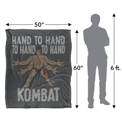 Multicoloured - Pack Shot - Mortal Kombat Hand To Hand Goro Blanket