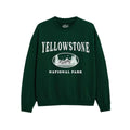 Forest Green - Front - National Parks Womens-Ladies Yellowstone Sweatshirt