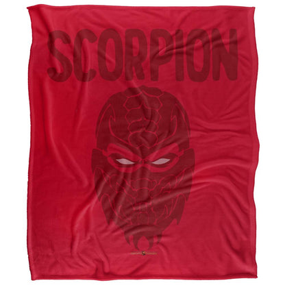 Multicoloured - Front - Mortal Kombat Head Scorpion Blanket