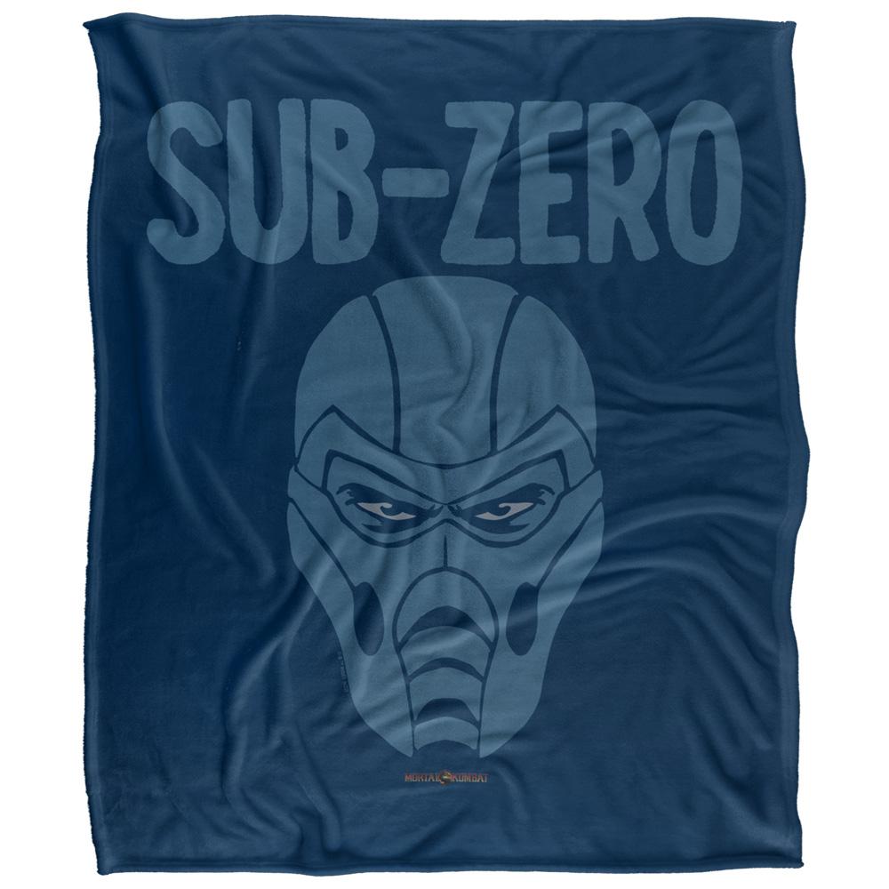 Multicoloured - Front - Mortal Kombat Head Sub-Zero Blanket