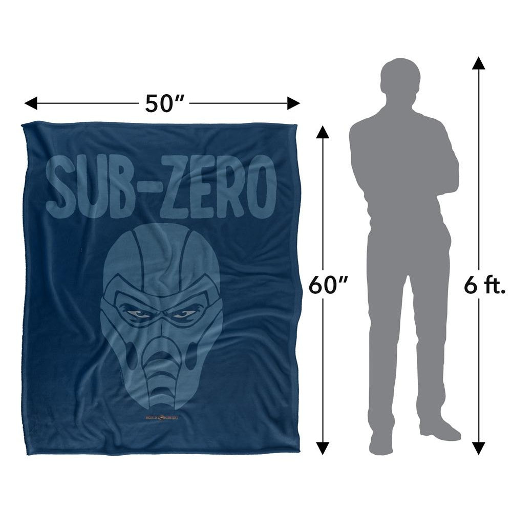 Multicoloured - Pack Shot - Mortal Kombat Head Sub-Zero Blanket