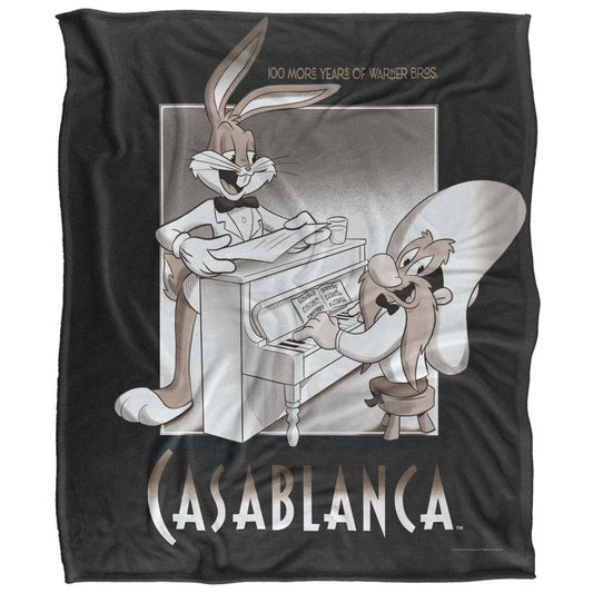 Multicoloured - Front - Looney Tunes Casablanca Blanket