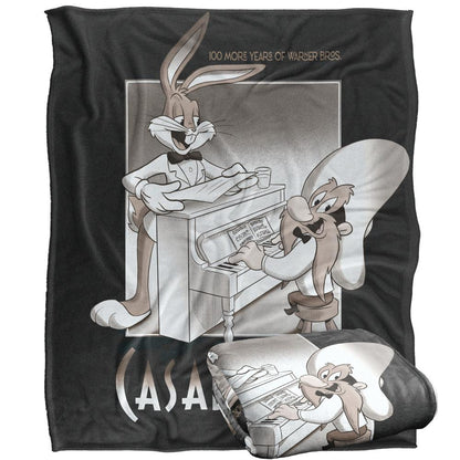 Multicoloured - Side - Looney Tunes Casablanca Blanket
