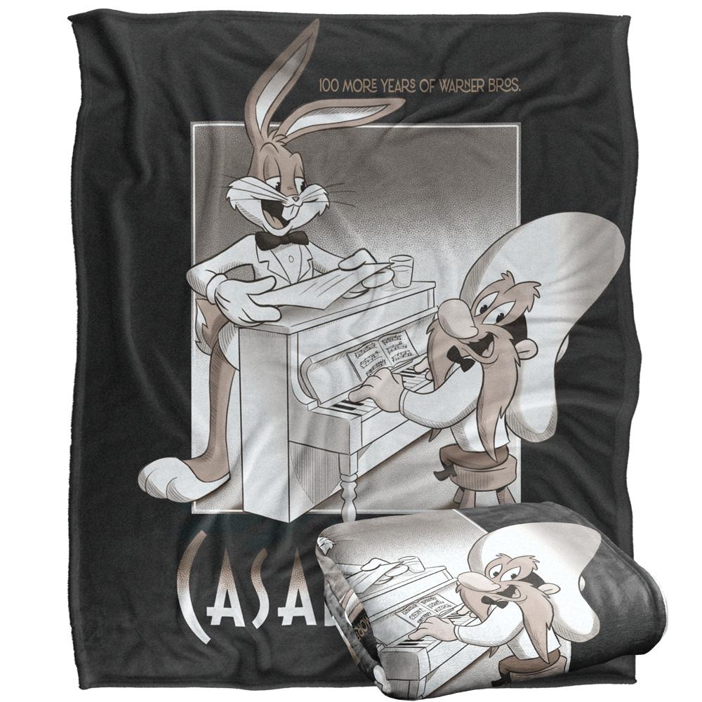 Multicoloured - Side - Looney Tunes Casablanca Blanket