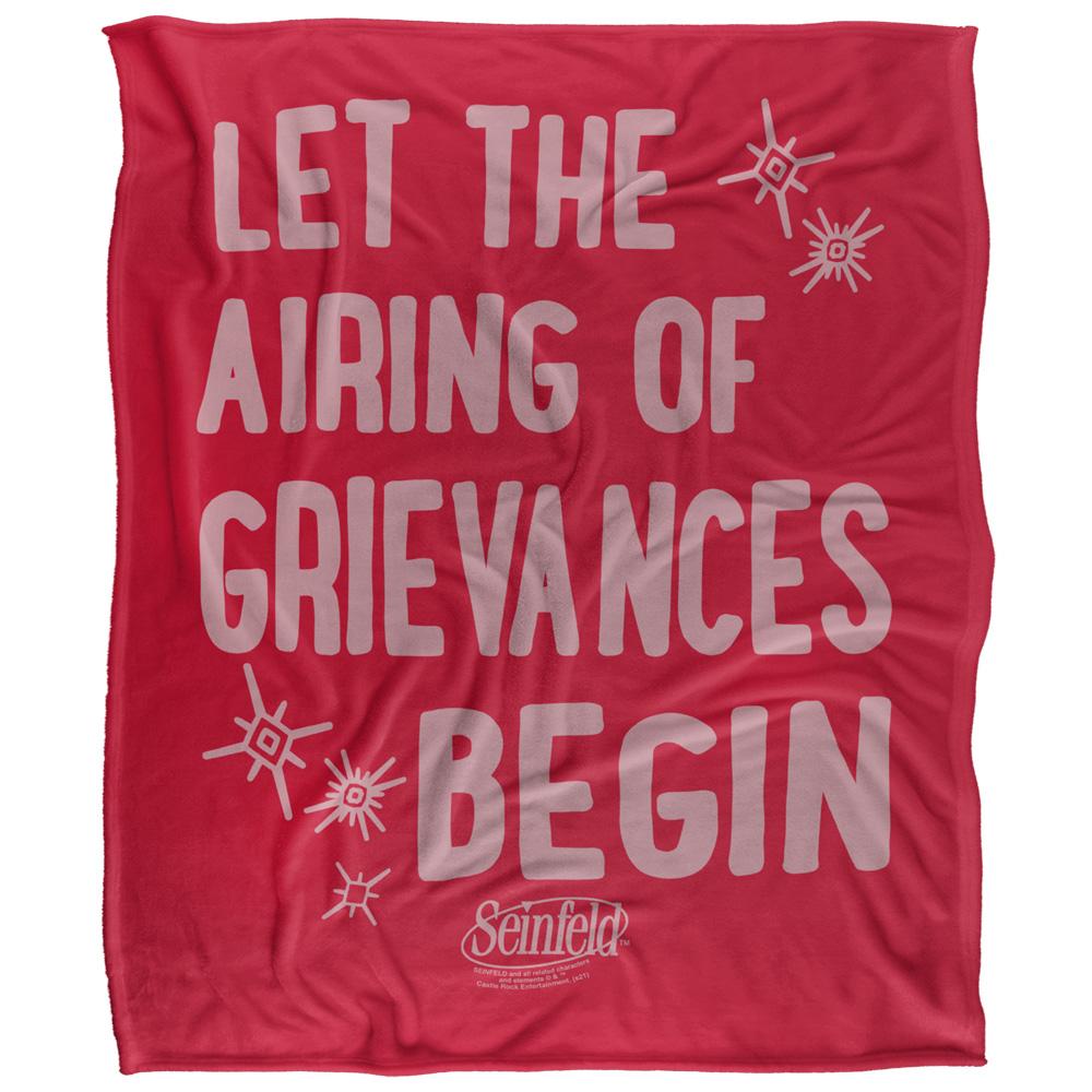 Multicoloured - Front - Seinfeld The Airing Of Greivances Blanket