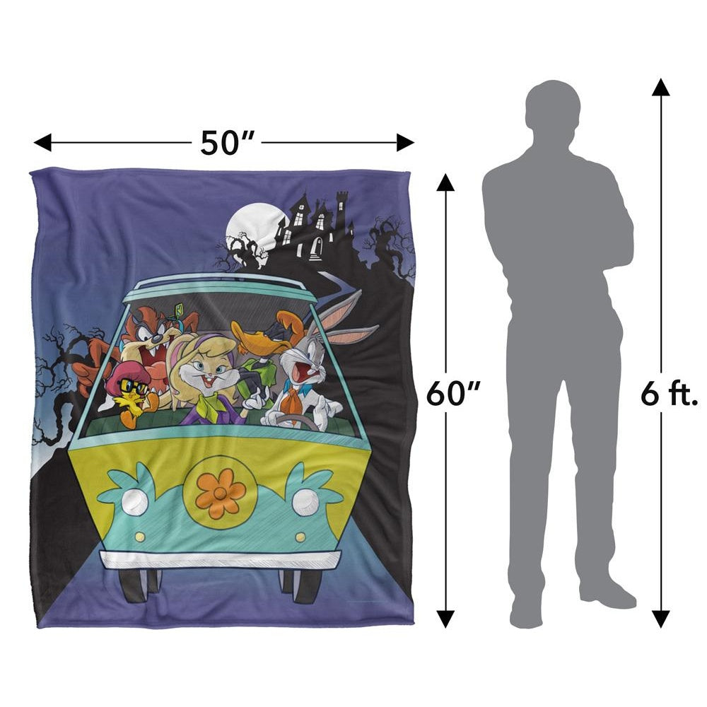 Multicoloured - Pack Shot - Looney Tunes The Mystery Machine Blanket