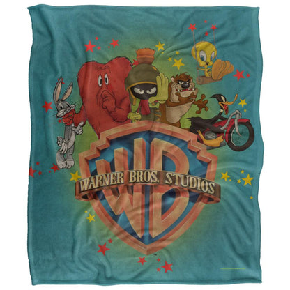 Multicoloured - Front - Looney Tunes Character Poses Blanket