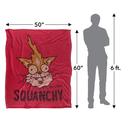 Multicoloured - Pack Shot - Rick And Morty Squanchy Blanket
