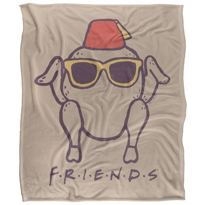Multicoloured - Front - Friends Turkey Blanket