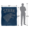 Multicoloured - Pack Shot - Game Of Thrones Stark Crest Blanket