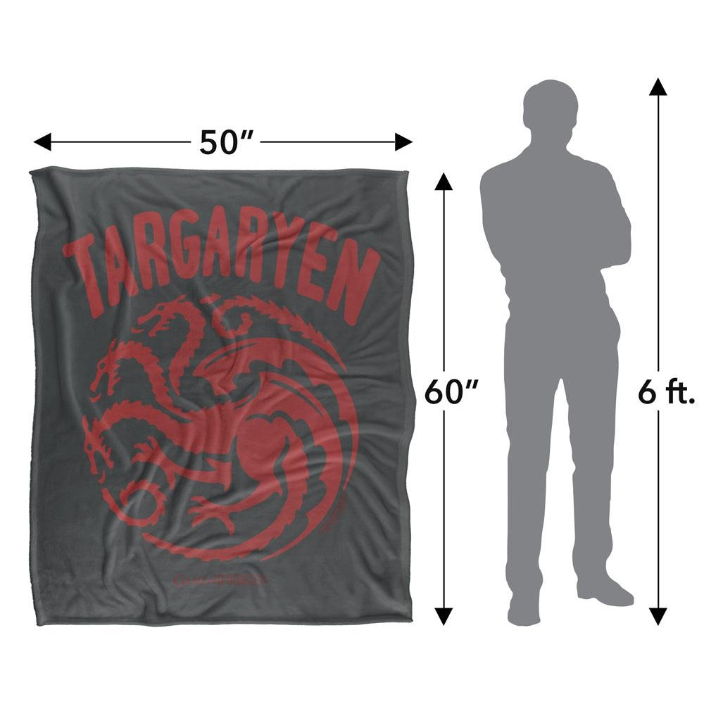 Multicoloured - Pack Shot - Game Of Thrones Targaryen Crest Blanket