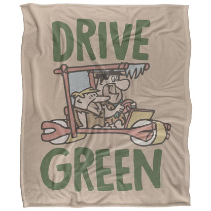 Multicoloured - Front - The Flintstones Drive Green Blanket
