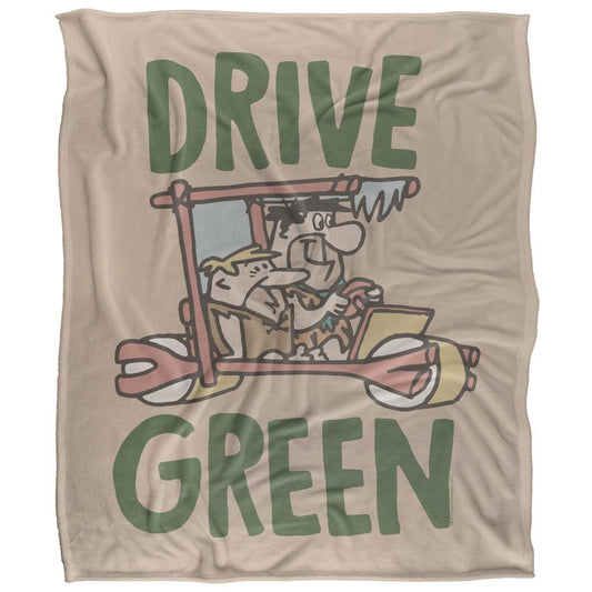 Multicoloured - Front - The Flintstones Drive Green Blanket