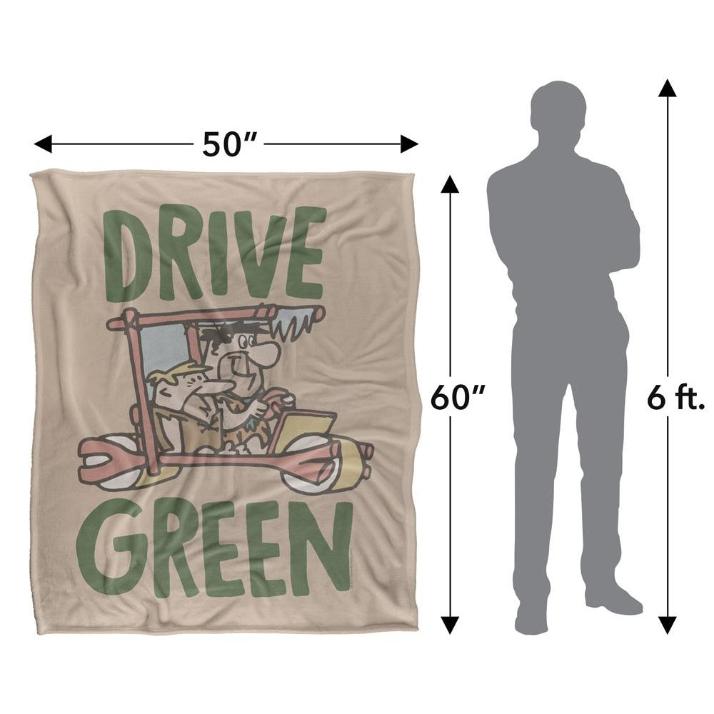 Multicoloured - Pack Shot - The Flintstones Drive Green Blanket