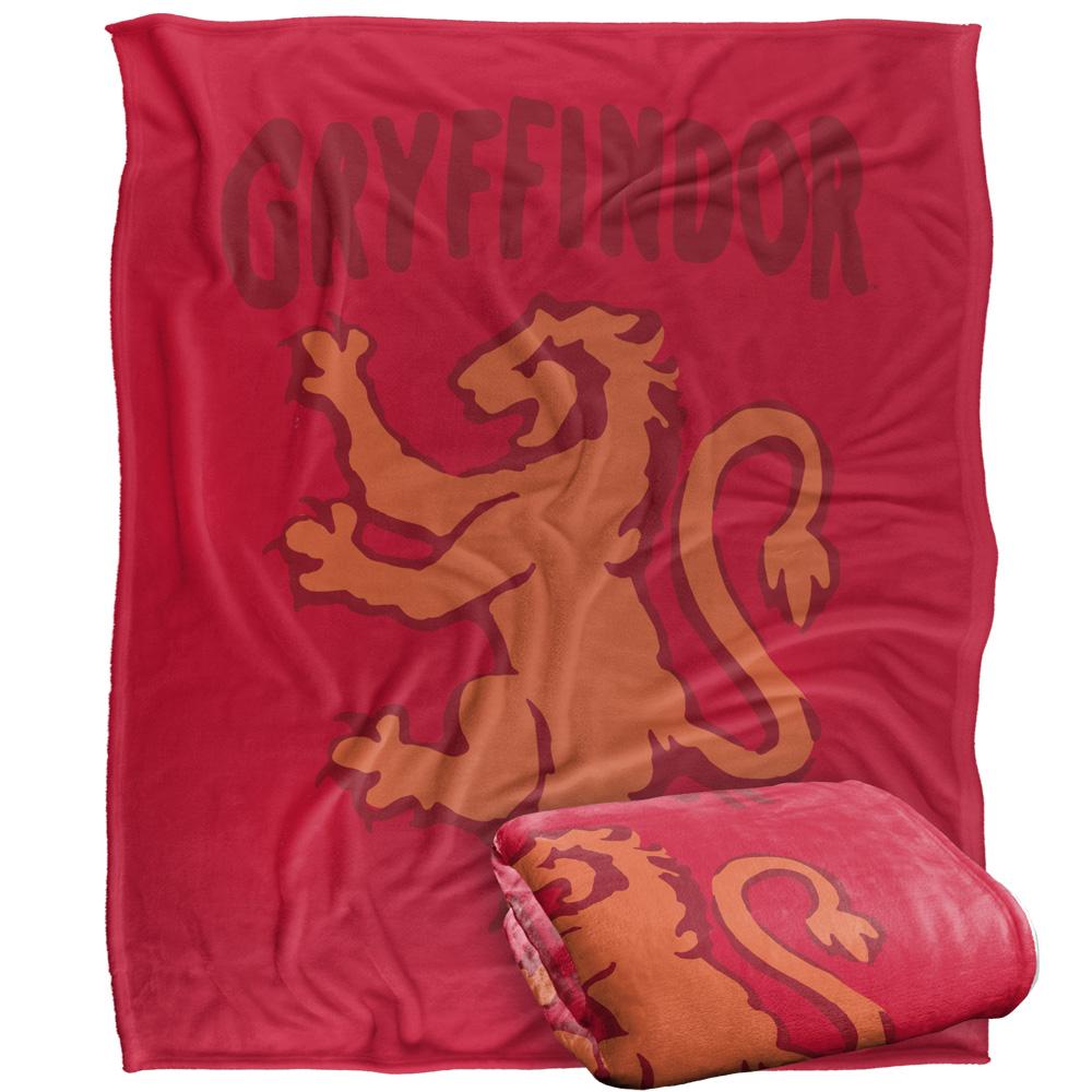 Multicoloured - Side - Harry Potter Gryffindor Doodle Blanket
