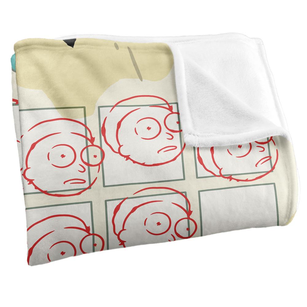 Multicoloured - Back - Rick And Morty Adventure Card Blanket
