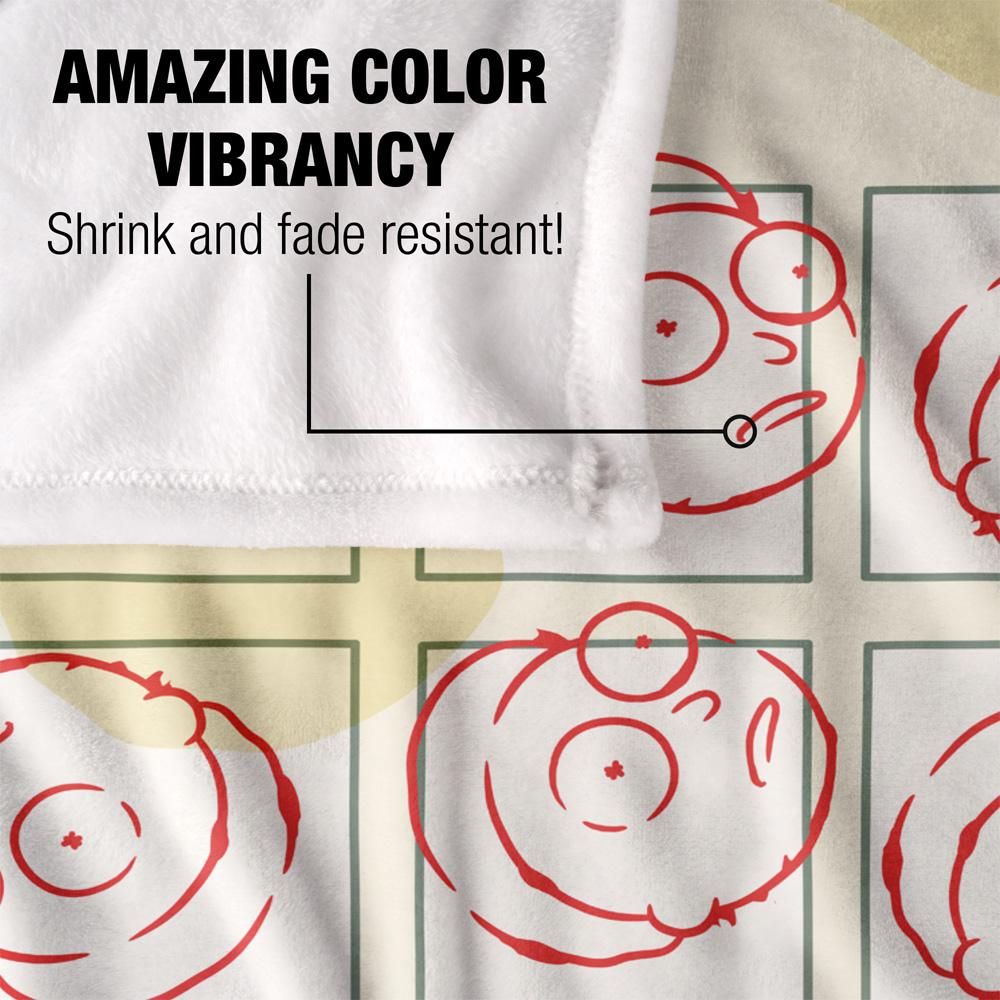 Multicoloured - Lifestyle - Rick And Morty Adventure Card Blanket