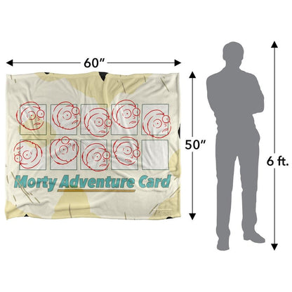 Multicoloured - Pack Shot - Rick And Morty Adventure Card Blanket