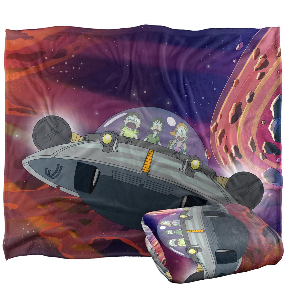Multicoloured - Side - Rick And Morty The Chut Blanket