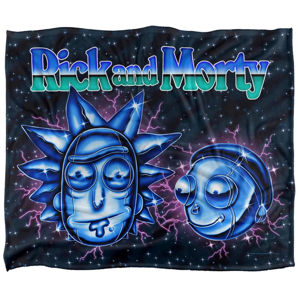 Multicoloured - Front - Rick And Morty Chrome Blanket