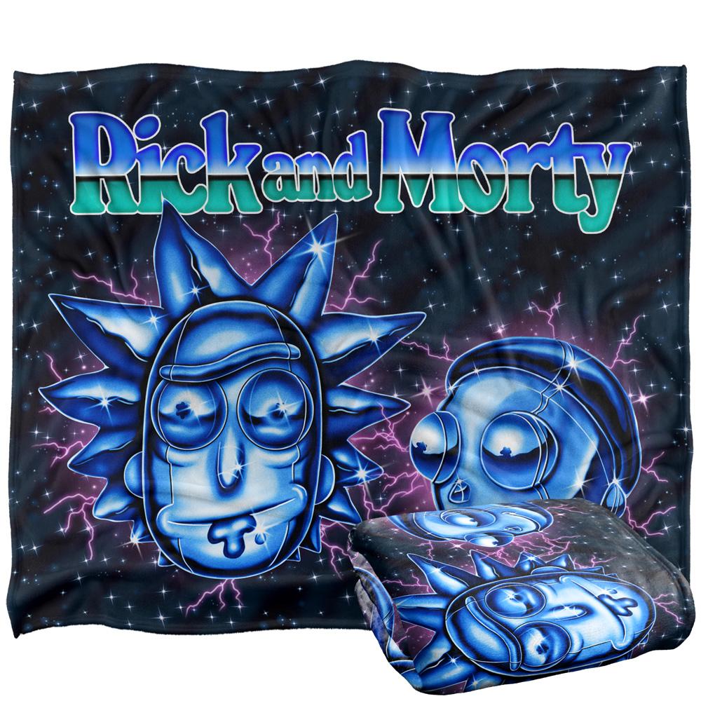 Multicoloured - Side - Rick And Morty Chrome Blanket