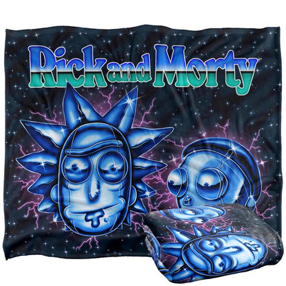 Multicoloured - Side - Rick And Morty Chrome Blanket