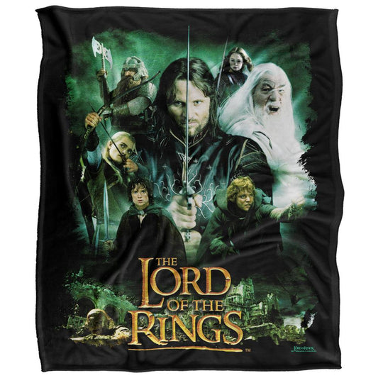 Multicoloured - Front - Lord Of The Rings Group Shot Blanket