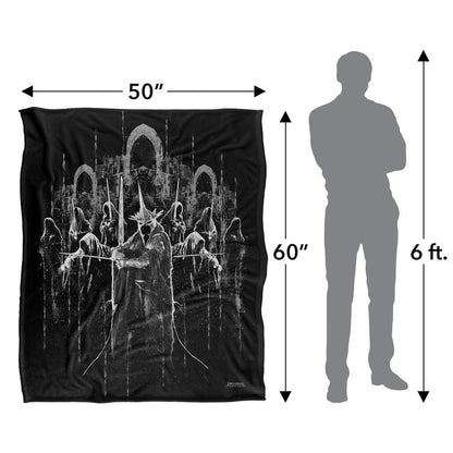 Multicoloured - Pack Shot - Lord Of The Rings Ring Wraiths Blanket