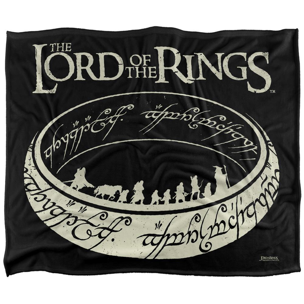 Multicoloured - Front - Lord Of The Rings Silhouette Blanket