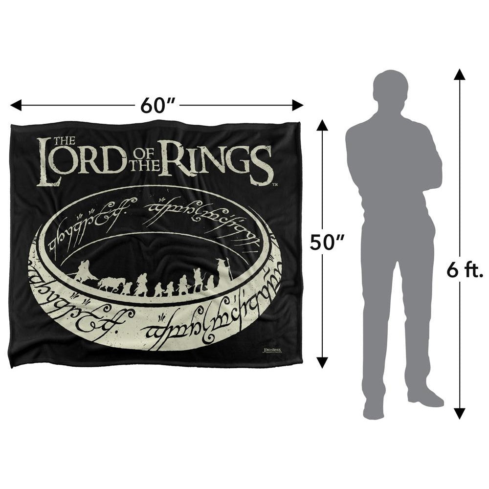 Multicoloured - Pack Shot - Lord Of The Rings Silhouette Blanket