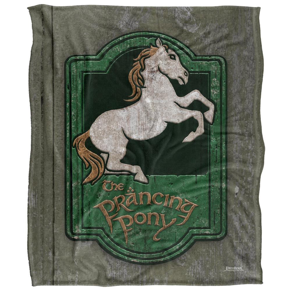 Multicoloured - Front - Lord Of The Rings Prancing Pony Sign Blanket
