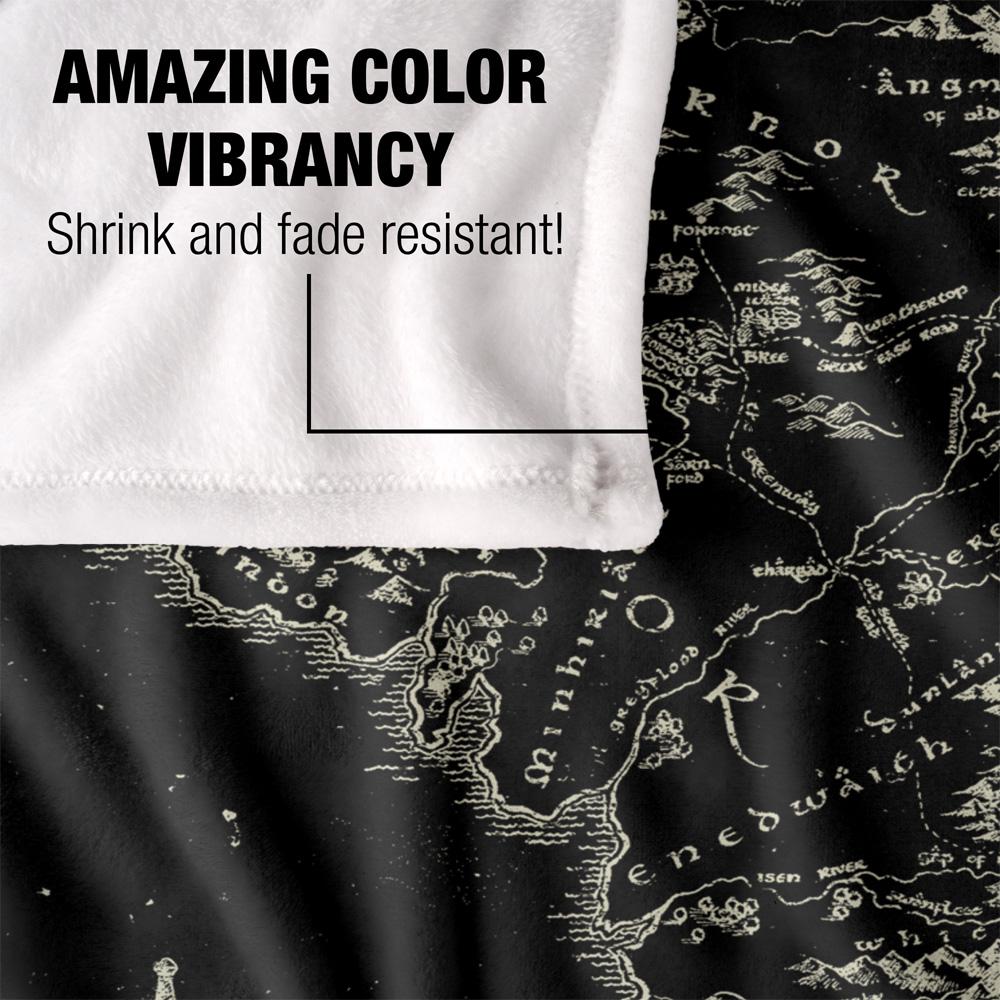 Multicoloured - Lifestyle - Lord Of The Rings World Map Blanket