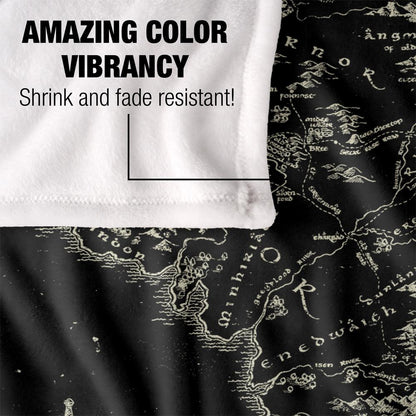 Multicoloured - Lifestyle - Lord Of The Rings World Map Blanket