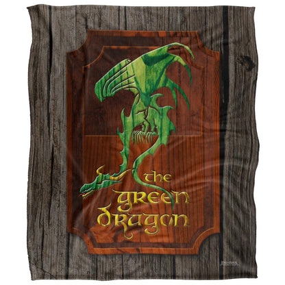 Multicoloured - Front - Lord Of The Rings The Green Dragon Sign Blanket