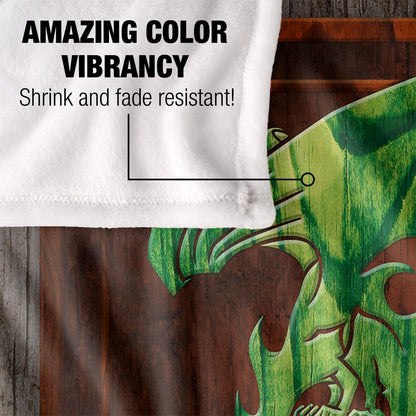 Multicoloured - Lifestyle - Lord Of The Rings The Green Dragon Sign Blanket