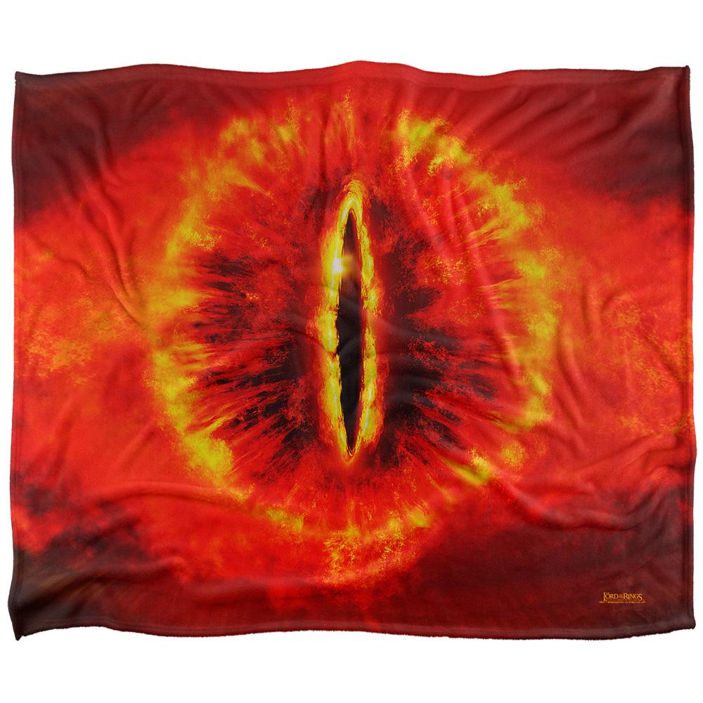 Multicoloured - Front - Lord Of The Rings Eye Of Sauron Blanket