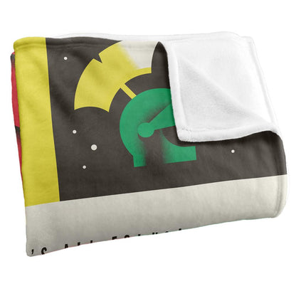 Multicoloured - Back - Looney Tunes Thats All Folks Blanket