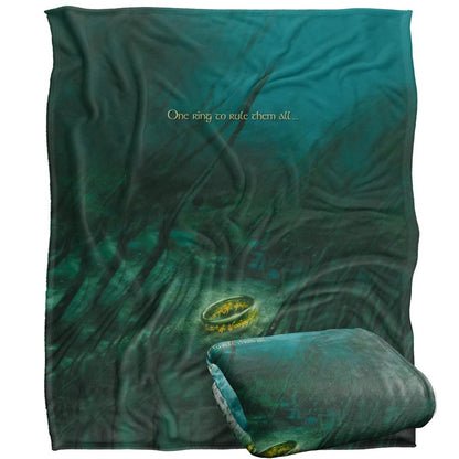 Multicoloured - Side - Lord Of The Rings One Ring To Rule Them All Blanket
