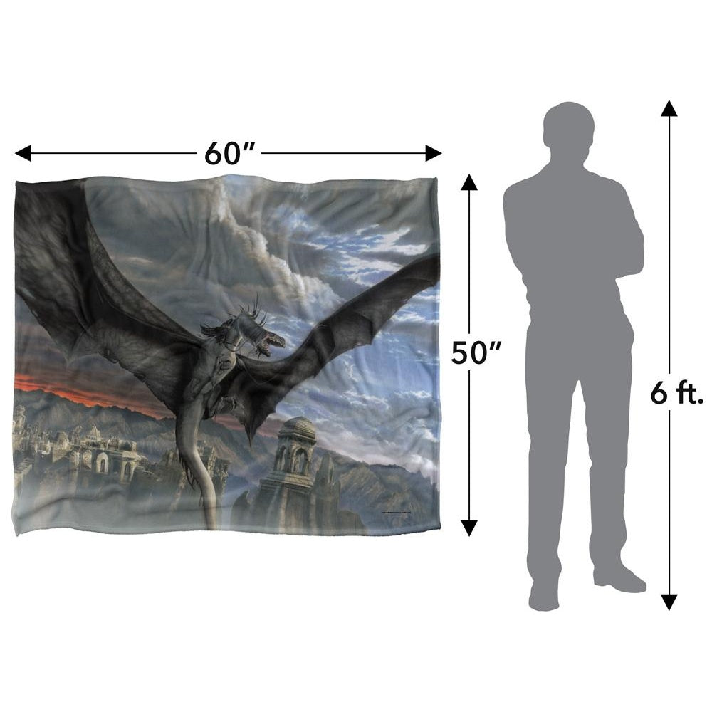 Multicoloured - Pack Shot - Lord Of The Rings Dragon Blanket
