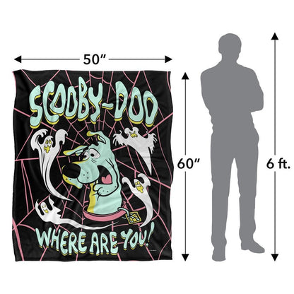 Multicoloured - Pack Shot - Scooby Doo Ghosts Blanket