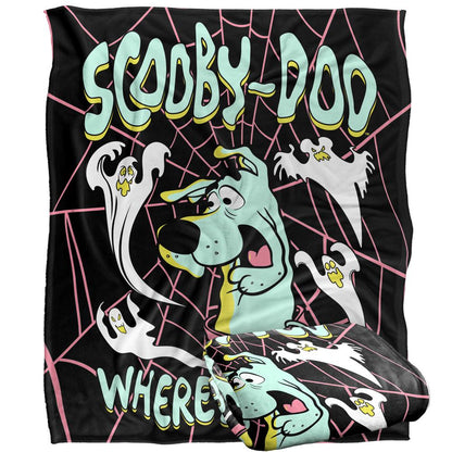 Multicoloured - Side - Scooby Doo Ghosts Blanket
