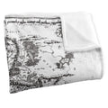 Multicoloured - Back - Lord Of The Rings World Map Blanket